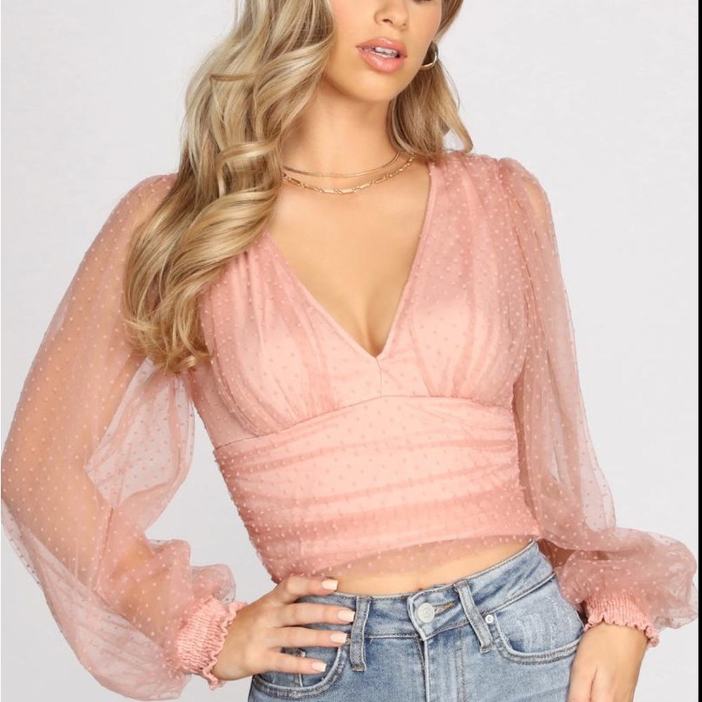 Light Pink Flirty Top